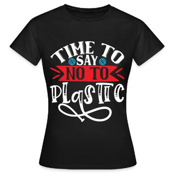 Jour de la Terre respectueux de l’environnement Terre Planète Sauver - T-shirt Femme - noir - Devant - AI Model Female 172 dark (172cm)