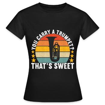 Tuba Tuba lecteur - T-shirt Femme - noir - Devant - AI Model Female 172 dark (172cm)