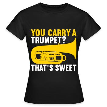 Tuba Tuba lecteur - T-shirt Femme - noir - Devant - AI Model Female 172 dark (172cm)