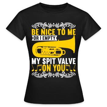 Tuba Tuba lecteur - T-shirt Femme - noir - Devant - AI Model Female 172 dark (172cm)