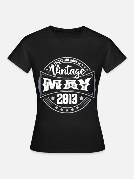 2013 mai. Cadeau d'anniversaire mai 2013. May - T-shirt Femme - noir