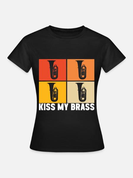 Tuba Tubist - Frauen T-Shirt - Schwarz