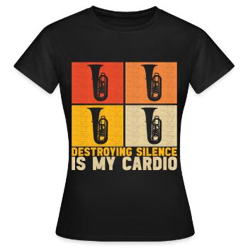 Tuba Tuba lecteur - T-shirt Femme - noir - Devant - AI Model Female 172 dark (172cm)