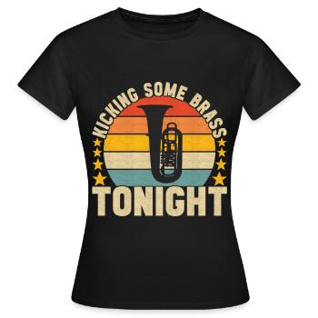 Tuba Tuba lecteur - T-shirt Femme - noir - Devant - AI Model Female 172 dark (172cm)