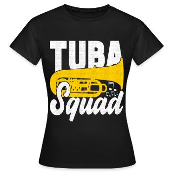 Tuba Tuba lecteur - T-shirt Femme - noir - Devant - AI Model Female 172 dark (172cm)