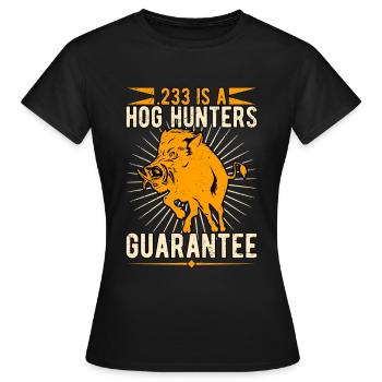 Sanglier Chasse au sanglier Chasseurs de sangliers - T-shirt Femme - noir - Devant - AI Model Female 172 dark (172cm)