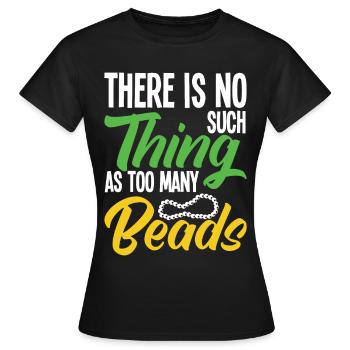 Perle Perle Broderie Bijoutier Fabricant de bijoux - T-shirt Femme - noir - Devant - AI Model Female 172 dark (172cm)