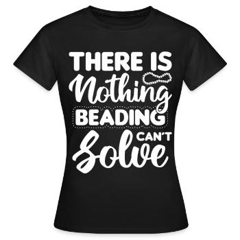 Perle Perle Broderie Bijoutier Fabricant de bijoux - T-shirt Femme - noir - Devant - AI Model Female 172 dark (172cm)