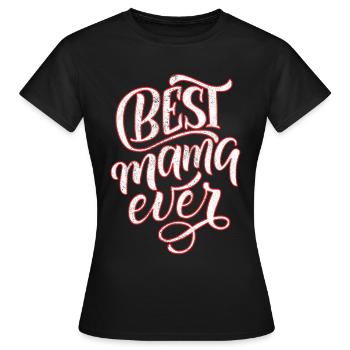 Mom Mom Mother's Day - Mother's Day Design - Women's T-Shirt - black - Front - AI Model Female 172 dark (172cm)