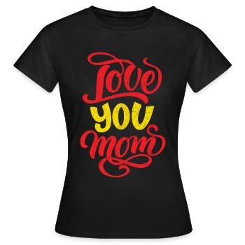 Mom Mom Mother's Day - Mother's Day Design - Women's T-Shirt - black - Front - AI Model Female 172 dark (172cm)