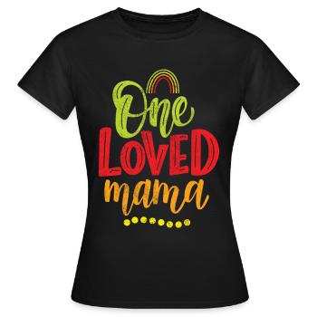 Mom Mom Mother's Day - Mother's Day Design - Women's T-Shirt - black - Front - AI Model Female 172 dark (172cm)