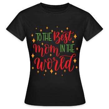 Mom Mom Mom Mother's Day - Mother's Day Design - Women's T-Shirt - black - Front - AI Model Female 172 dark (172cm)