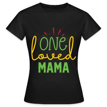 Mom Mom Mother's Day - Mother's Day Design - Women's T-Shirt - black - Front - AI Model Female 172 dark (172cm)
