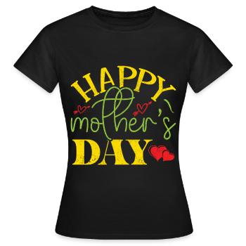 Mom Mom Mother's Day - Mother's Day Design - Women's T-Shirt - black - Front - AI Model Female 172 dark (172cm)