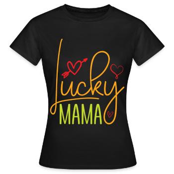 Mom Mom Mother's Day - Mother's Day Design - Women's T-Shirt - black - Front - AI Model Female 172 dark (172cm)