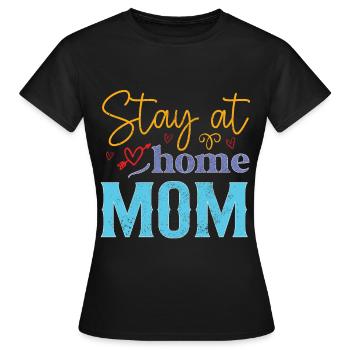 Mom Mom Mother's Day - Mother's Day Design - Women's T-Shirt - black - Front - AI Model Female 172 dark (172cm)