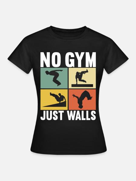 Parkour Freerunning - Frauen T-Shirt - Schwarz