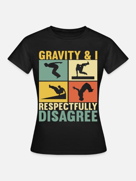 Parkour Freerunning - Frauen T-Shirt - Schwarz