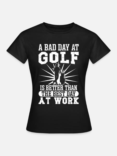 Perfect Golfing Design - Frauen T-Shirt - Schwarz
