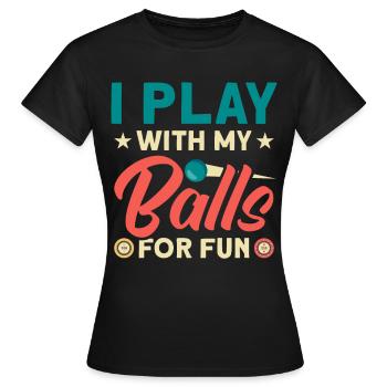 Flipper Retro Pinball Flipperautomat Bumper - Women's T-Shirt - black - Front - AI Model Female 172 dark (172cm)