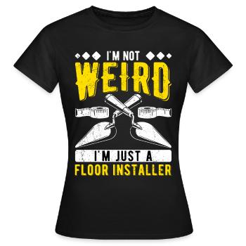 Floor layer screed layer - Women's T-Shirt - black - Front - AI Model Female 172 dark (172cm)