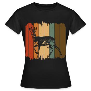 Chevreuil - T-shirt Femme - noir - Devant - AI Model Female 172 dark (172cm)