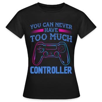 Joueur de jeu vidéo parfait - T-shirt Femme - noir - Devant - AI Model Female 172 dark (172cm)