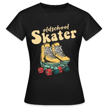 Inline Skater - Frauen T-Shirt - Schwarz - Vorne - AI Model Female 172 dark (172cm)