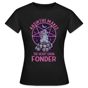 Satan Beelzebub Teufel Gothic Pentagram Mystisch - Frauen T-Shirt - Schwarz - Vorne - AI Model Female 172 dark (172cm)