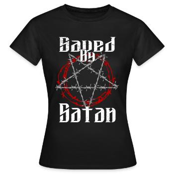 Satan Belzébuth Diable Gothique Pentagramme Mystique - T-shirt Femme - noir - Devant - AI Model Female 172 dark (172cm)