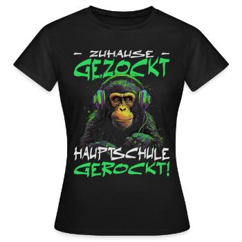 Hauptschule bestanden - Schulabschluss - Frauen T-Shirt - Schwarz - Vorne - AI Model Female 172 dark (172cm)