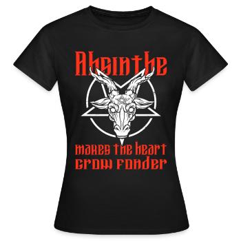 Satan Beelzebub Teufel Gothic Pentagram Mystisch - Frauen T-Shirt - Schwarz - Vorne - AI Model Female 172 dark (172cm)