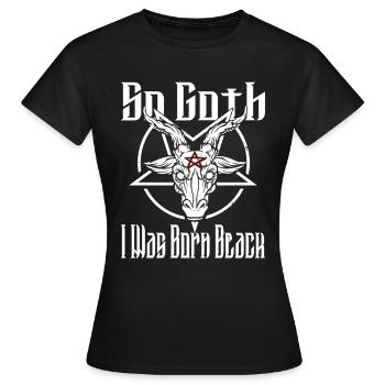 Satan Belzébuth Diable Gothique Pentagramme Mystique - T-shirt Femme - noir - Devant - AI Model Female 172 dark (172cm)