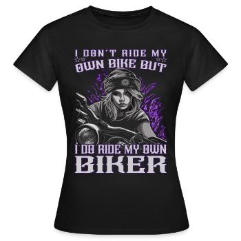 Motard - Motard / Motard Femmes - T-shirt Femme - noir - Devant - AI Model Female 172 dark (172cm)