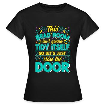 Dessins de perles pour perles - T-shirt Femme - noir - Devant - AI Model Female 172 dark (172cm)