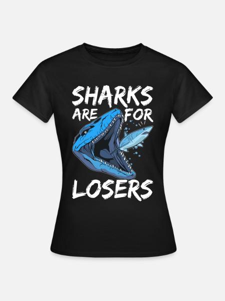 Mosasaurus Dinosaurier - Frauen T-Shirt - Schwarz