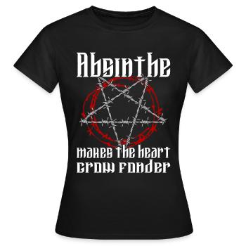 Satan Belzébuth Diable Gothique Pentagramme Mystique - T-shirt Femme - noir - Devant - AI Model Female 172 dark (172cm)