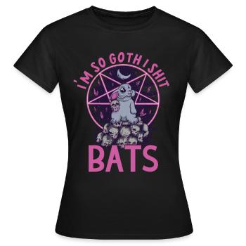 Satan Belzébuth Diable Gothique Pentagramme Mystique - T-shirt Femme - noir - Devant - AI Model Female 172 dark (172cm)