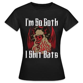 Satan Belzébuth Diable Gothique Pentagramme Mystique - T-shirt Femme - noir - Devant - AI Model Female 172 dark (172cm)