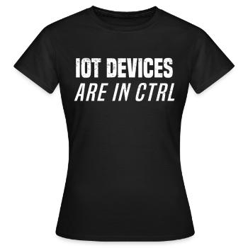 Internet Of Things IOT Programmer Admin IT - Women's T-Shirt - black - Front - AI Model Female 172 dark (172cm)