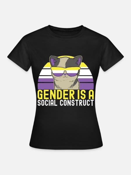 Non Binary Pride Genderqueer - Frauen T-Shirt - Schwarz