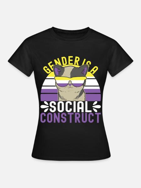 Non Binary Pride Genderqueer - Frauen T-Shirt - Schwarz