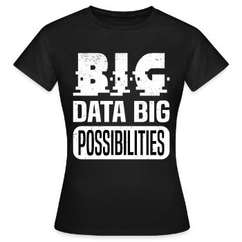 Internet Of Things IOT Programmer Admin IT - Women's T-Shirt - black - Front - AI Model Female 172 dark (172cm)