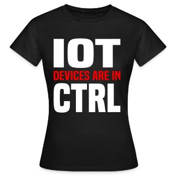 Internet Of Things IOT Programmer Admin IT - Women's T-Shirt - black - Front - AI Model Female 172 dark (172cm)