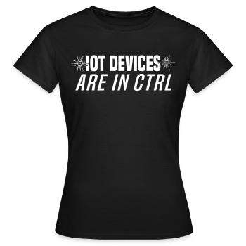 Internet Of Things IOT Programmer Admin IT - Women's T-Shirt - black - Front - AI Model Female 172 dark (172cm)