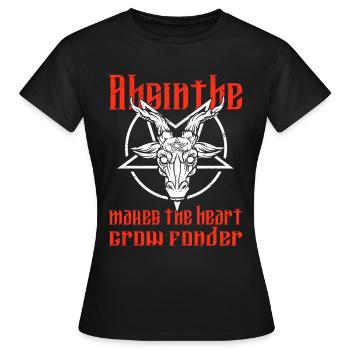 Satan Beelzebub Teufel Gothic Pentagram Mystisch - Frauen T-Shirt - Schwarz - Vorne - AI Model Female 172 dark (172cm)