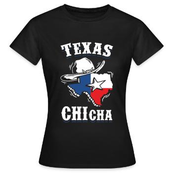 Texas - Frauen T-Shirt - Schwarz - Vorne - AI Model Female 172 dark (172cm)
