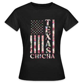 Texas - T-shirt Femme - noir - Devant - AI Model Female 172 dark (172cm)