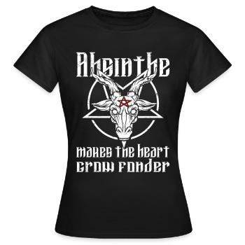 Satan Belzébuth Diable Gothique Pentagramme Mystique - T-shirt Femme - noir - Devant - AI Model Female 172 dark (172cm)