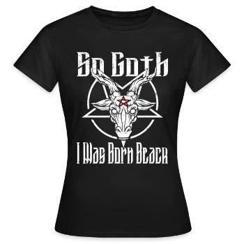 Satan Belzébuth Diable Gothique Pentagramme Mystique - T-shirt Femme - noir - Devant - AI Model Female 172 dark (172cm)